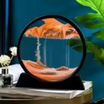 3D Hourglass Sand Art – Quicksand Moving Picture with Deep Sea Sandscape | Flowing Glass Craft for Office & Home Decor Gift